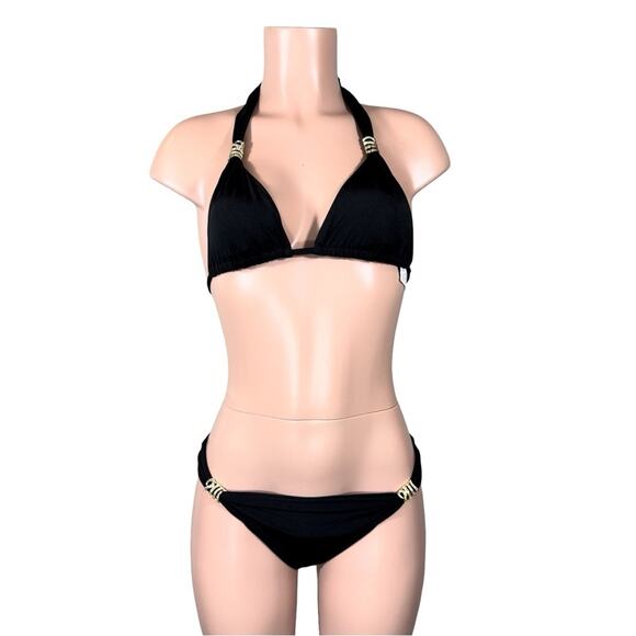 Dolcessa Black Medusa M/L Bikini $250 - Picture 3 of 16
